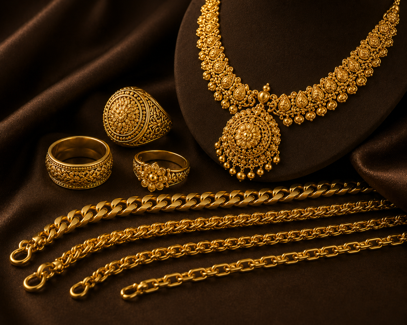 Rings, Chains, Necklaces & More